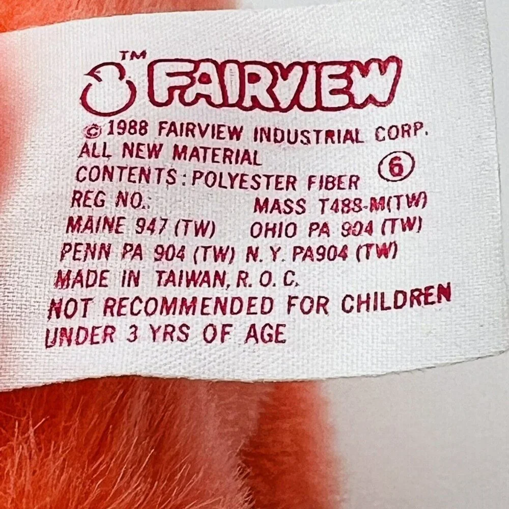 Fairview Salmon Easter Bunny Rabbit 9 inch Nylon Woven‎ Basket Pink Eyes 1988